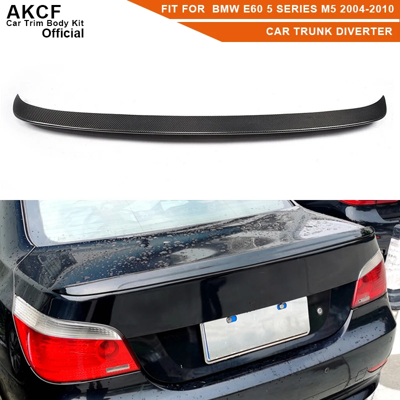 

Real Carbon Fiber Trunk Car Spoiler Wing Fit For BMW E60 5 Series M5 Sedan 2004-2010 FRP Rear Trunk Spoiler Lip Guide Wing Lip