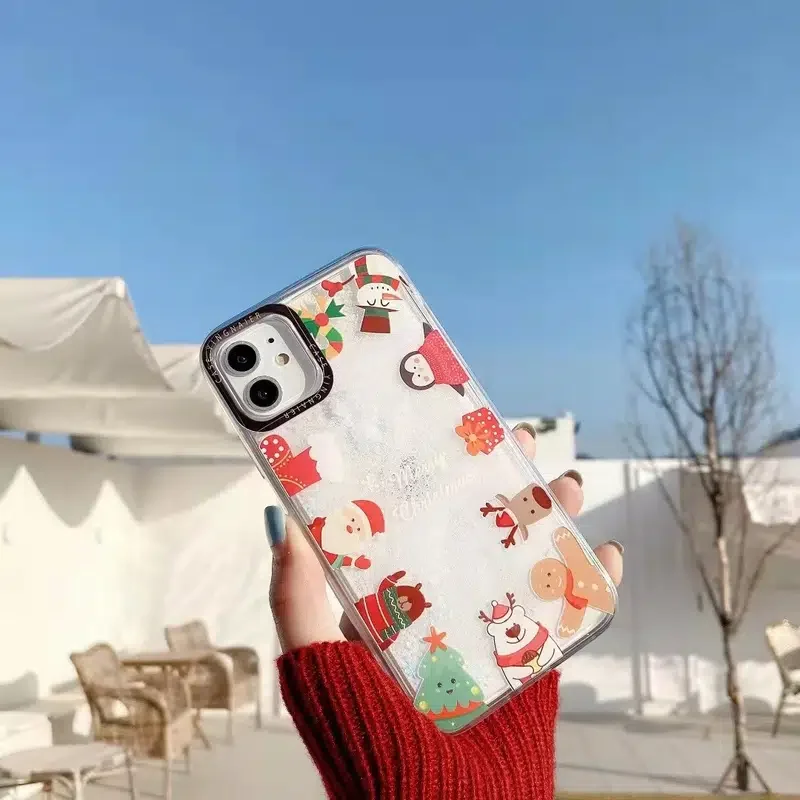 

Christmas Wind Flow Sand Phone Case , Protection PhoneShell, For IPhone14/13/12, For IPhone11Promax, For IPhone X /XR , For IPho