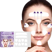 100pcs silicone wrinkle removal sticker face forehead neck eye sticker pad anti aging patch face lifting mask skin care tools