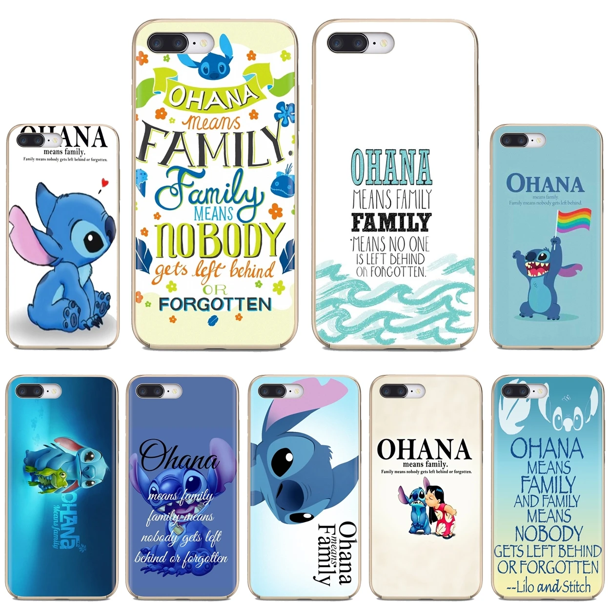 

Ohana Means Family Lilo Stitch Inspired Silicone Case For iPhone 10 11 12 13 Mini Pro 4S 5S SE 5C 6 6S 7 8 X XR XS Plus Max 2020