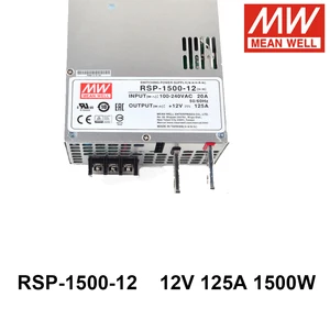 MEAN WELL RSP-1500-12 AC TO DC 12V 125A 1500W Single Output Switching Power Supply PFC Meanwell Laser Machine Transformer
