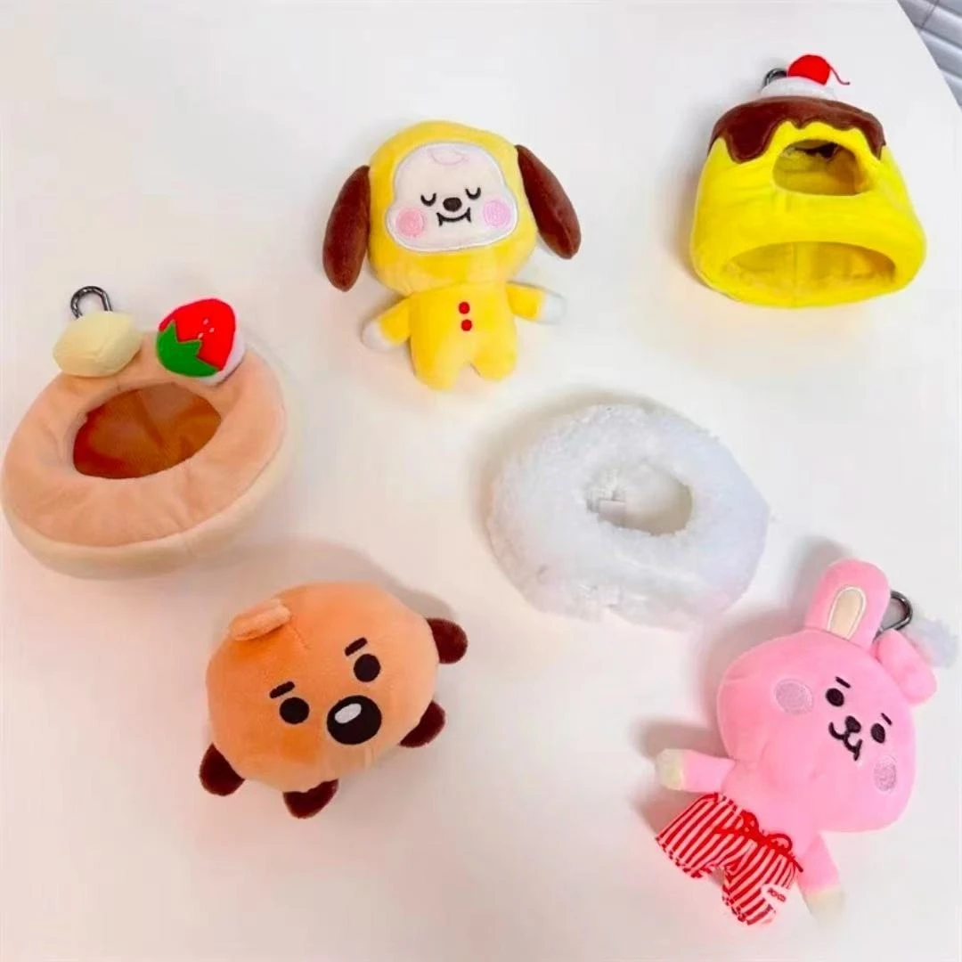 Фото BT21 KOYA SHOOKY MANG RJ COOKY CHIMMY: Милые и популярные модные куклы-животные в костюмах, подарок в виде десертного торта №2
