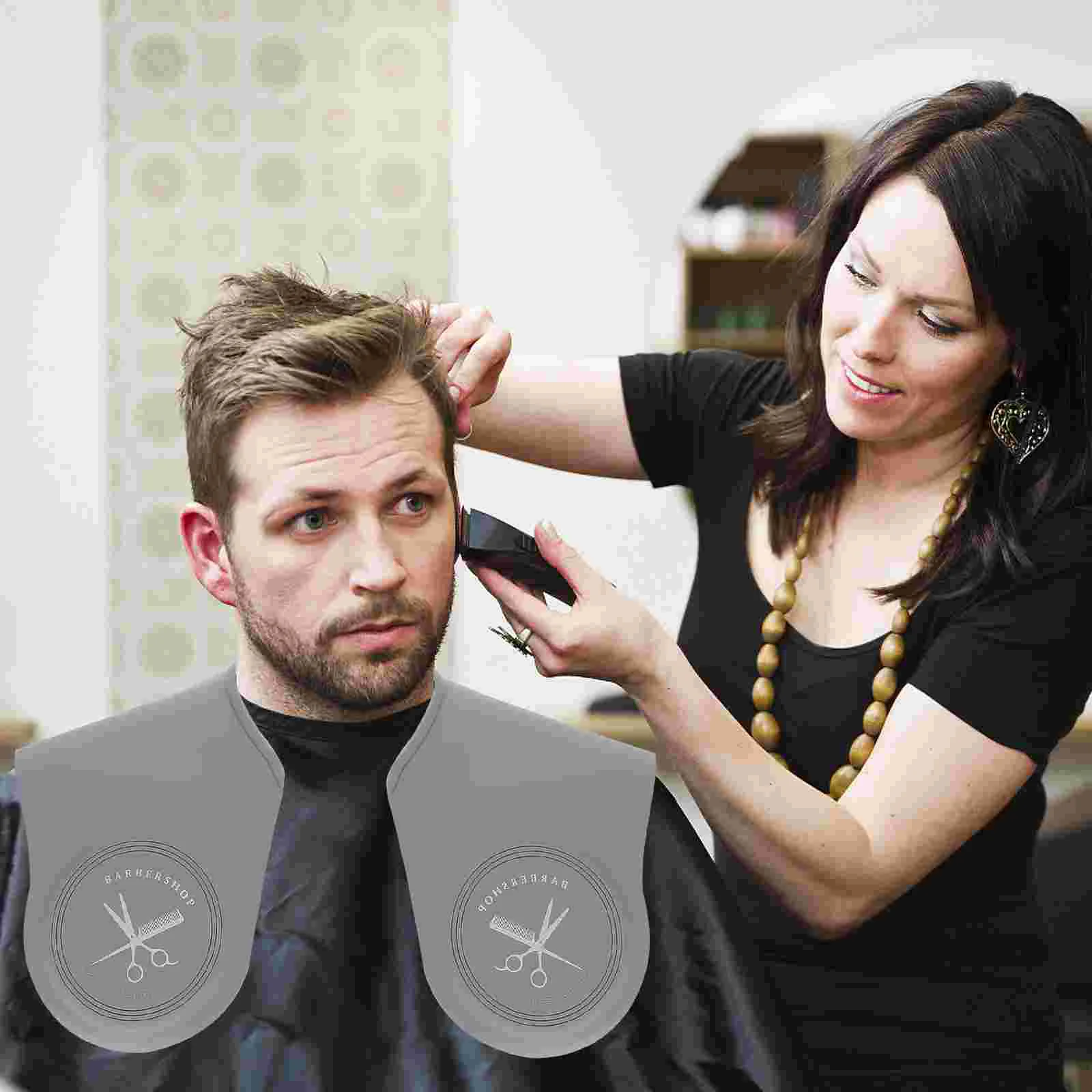 

Hair Cutting Collar Cape Neck Hairdressing Barber Shoulder Silicone Salon Cloak Guard Pad Cut Makeup Barbershop Colour Shop
