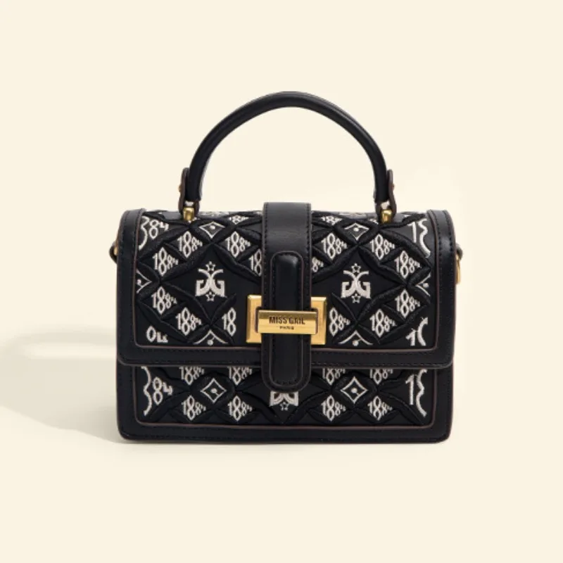 

New Embroidery Shoulder Bags for Women Elegant Autumn Crossbody Bag 2023 Popular Trendy Hand Bag Office Lady Bolsas Сумка