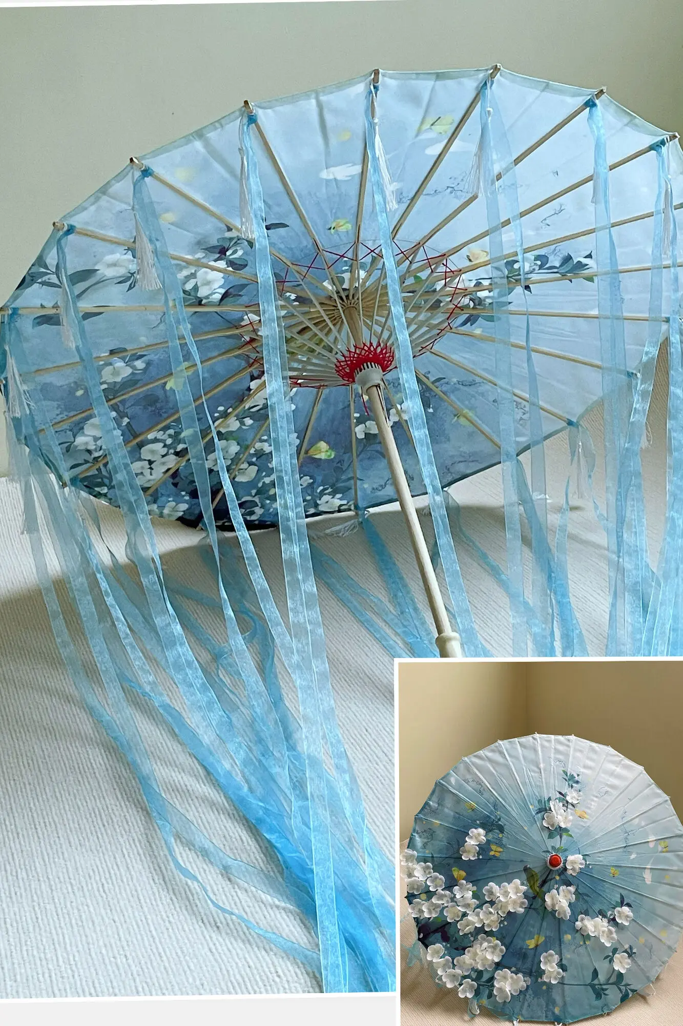 Винтажный бумажный зонт Hanfu