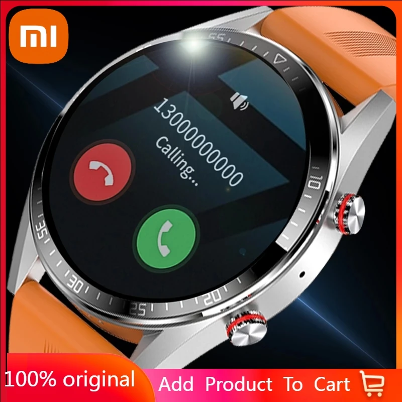 

Xiaomi 454*454 Screen Smart Watch Always Display The Time Bluetooth Call Local Music Smartwatch For Mens Android TWS Earphones