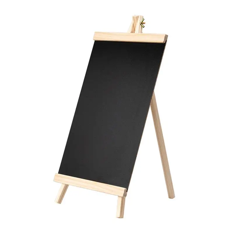 

Chalkboard Sign Board Chalk Blackboard Wooden Easel Signs Tabletop Stand Wedding Mini Menu Standing Frame Food Labels Message A