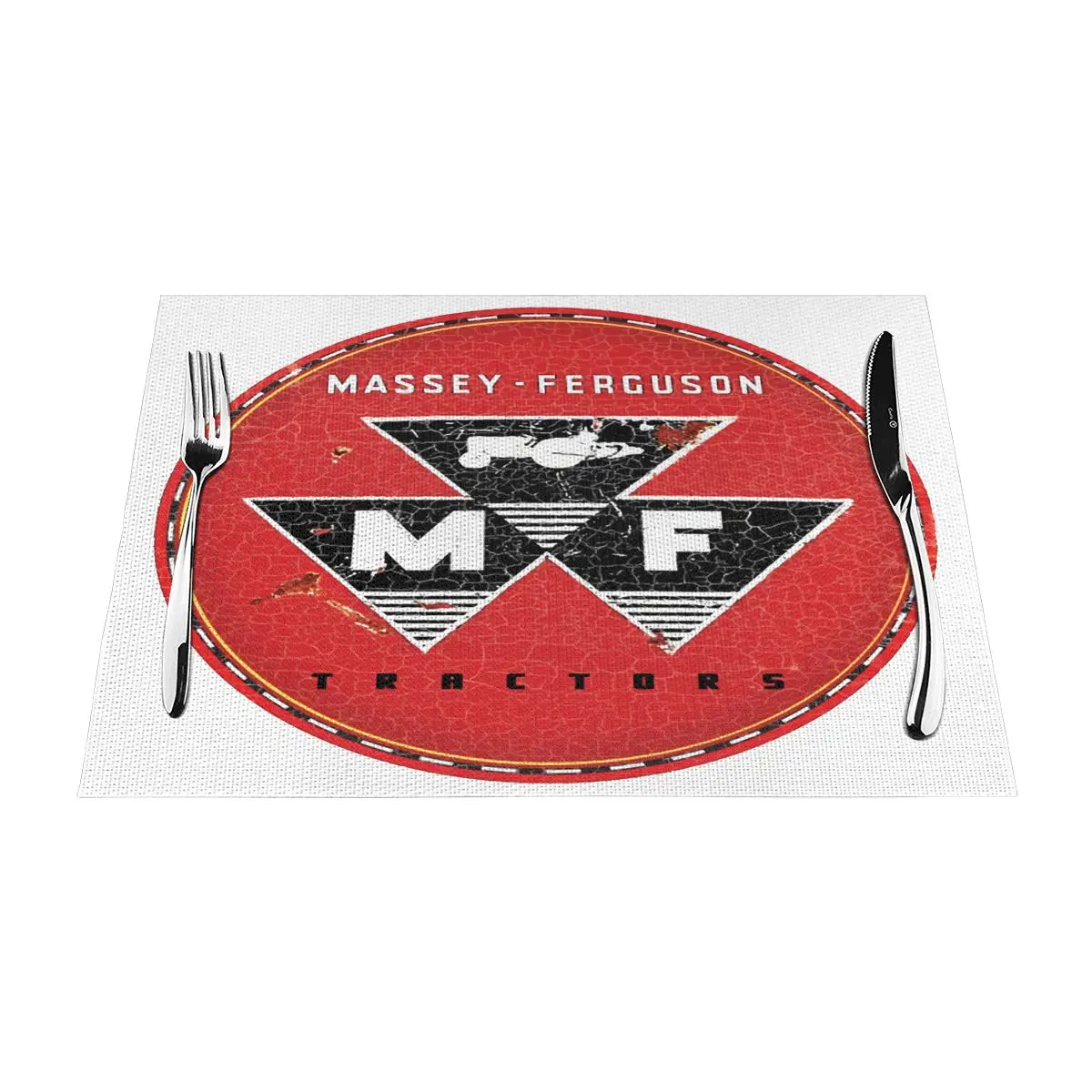 

Massey Ferguson Placemat Decor Beautiful Glass Table DinnerNon slip