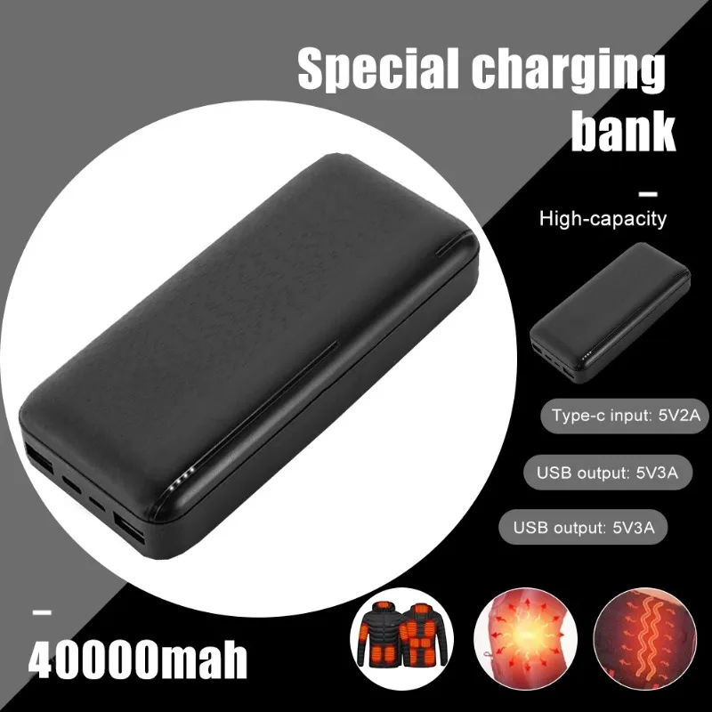 40000 мАч Power Bank 5 В 3 А портативное зарядное устройство внешний аккумулятор для