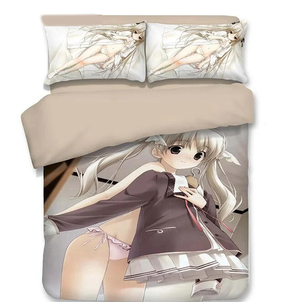 Аниме Yosuga no Sora Kasugano Комплект постельного белья для мальчиков и девочек Twin Queen Size