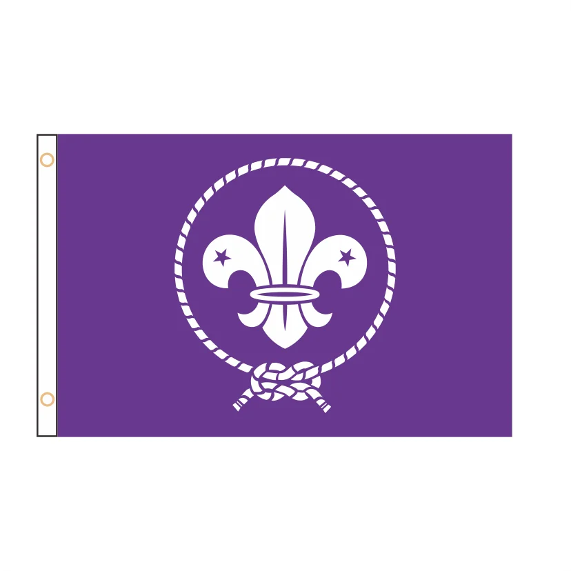 

Boy Scout Flag World Crest Scout Flags Banner For Outdoor Decoration