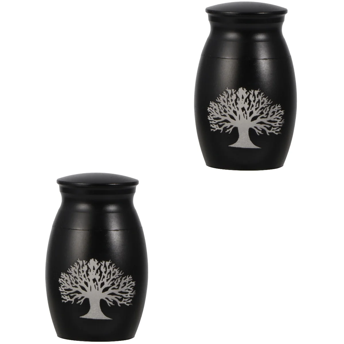 

2 Pieces Cat Ashes Holder Metal Ashes Container Funeral Urns Lettering Printed Cremation Urn Commemorative Casket