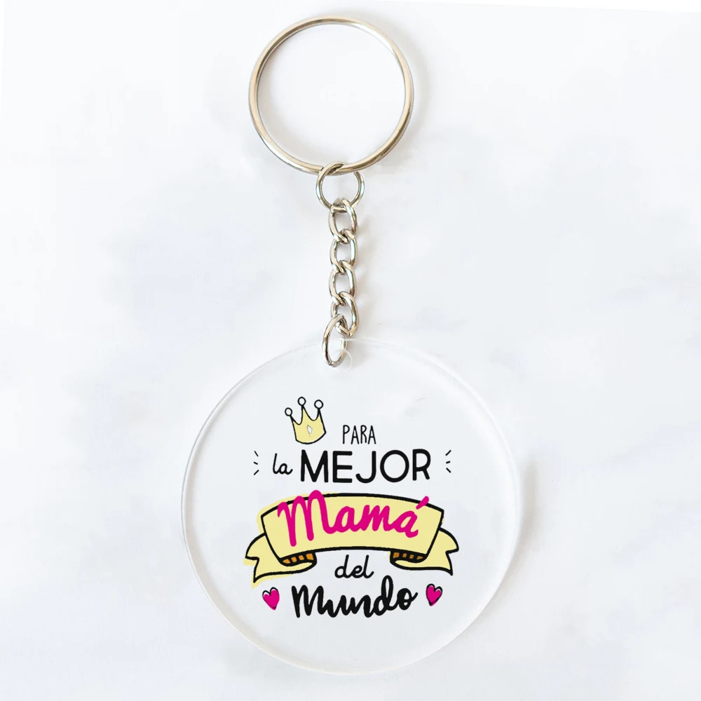 Брелок для ключей с надписью Мама в мире