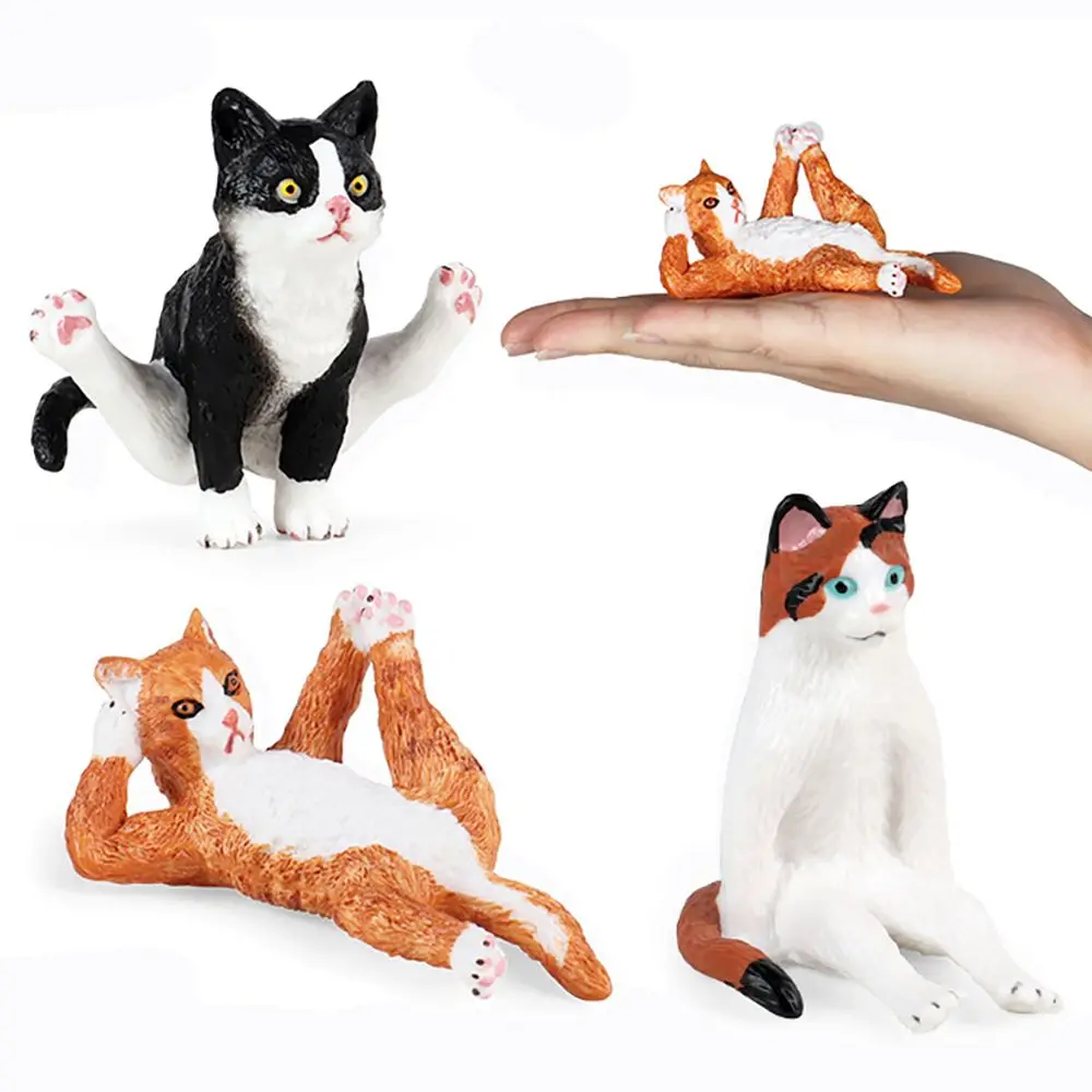 

Landscape Educational Toy Science & Nature Early Learning Lifelike Farm Animal Pet Cat Model Playing Kittens Figurine