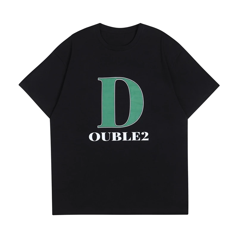 

New Summer T-shirt Women Men Streetwear Hip Hop Vintage Letter Print Tees Casual Loose Round Neck Short Sleeve Tops 100% Cotton