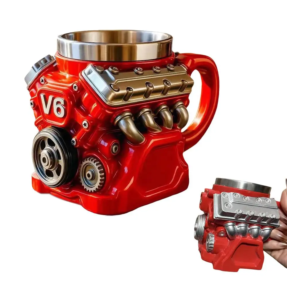 

Термокружка из нержавеющей стали с дизайном двигателя V8