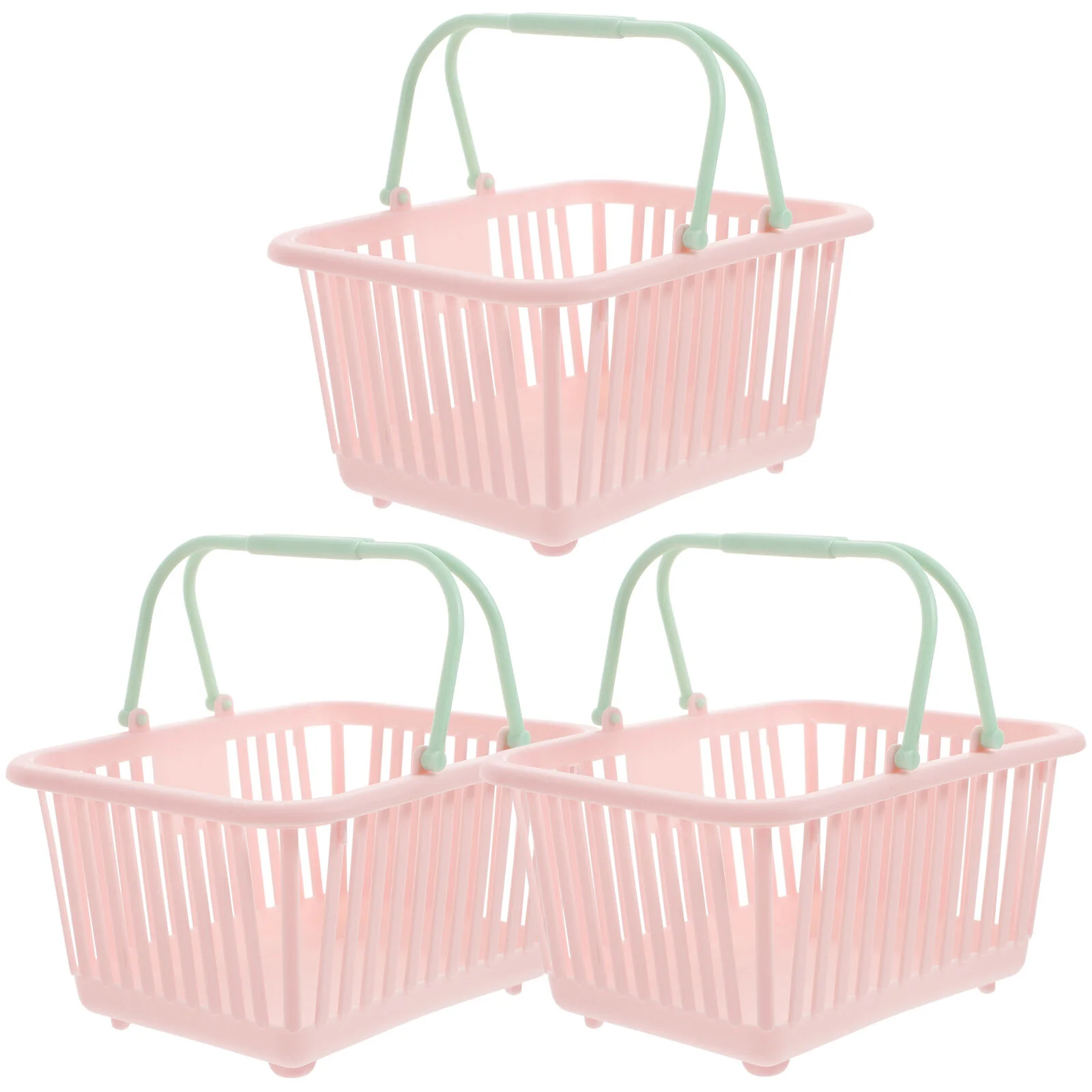 

3 Pcs Reward Toy Buckets Kids Storage Garden Basket Plastic Coat Hangers Baskets Classroom Shopping cart