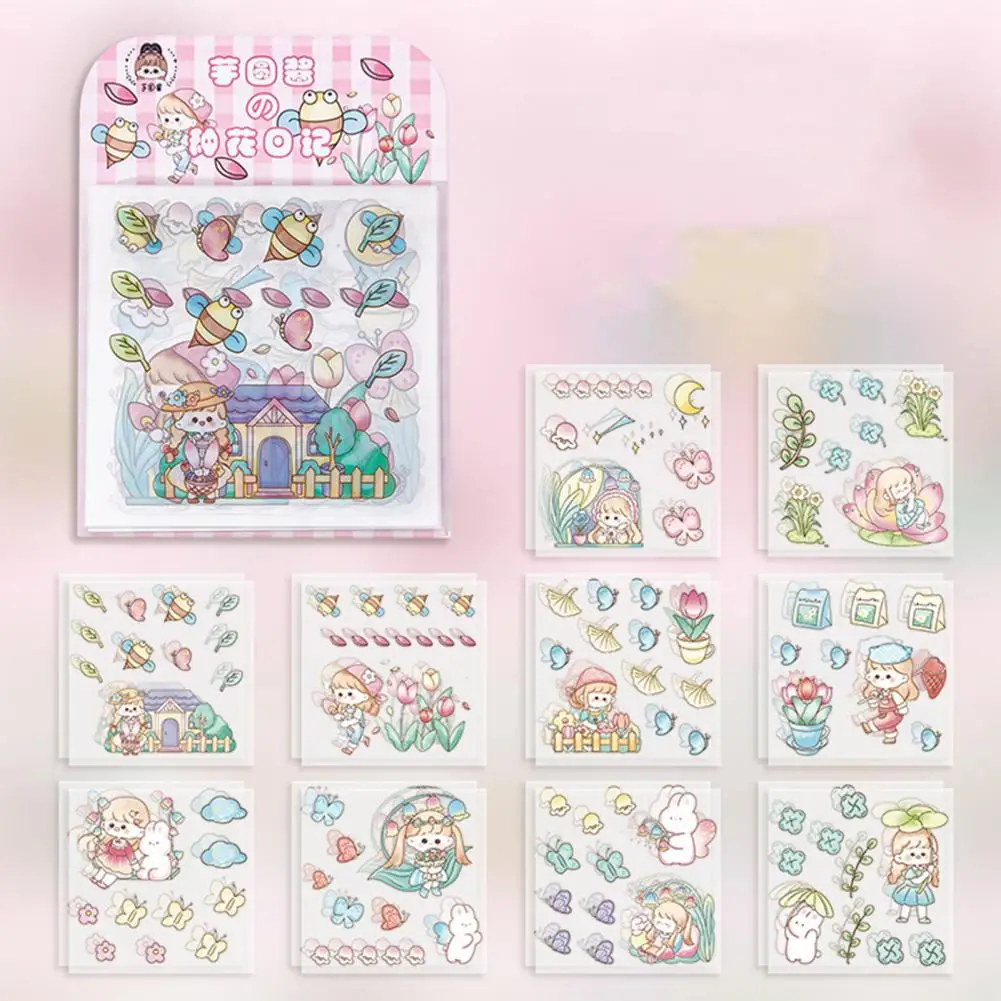 20 шт. необычный дневник блокнот планер долговечная мультяшная наклейка с