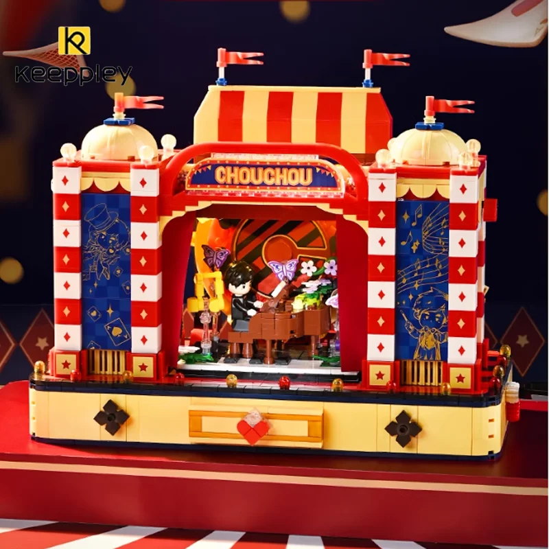 Keeppley оригинальность квадратное изображение строительные блоки ручной работы