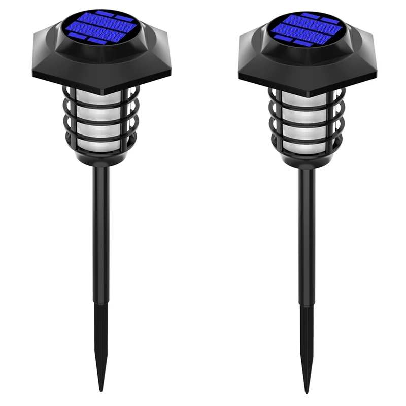 

2 PCS Outdoors Solar Dynamic Simulation Flame Lamp Waterproof Garden Ground Lamp