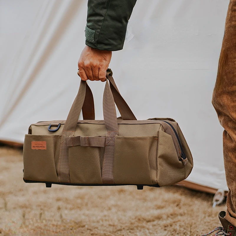 

Сумка для хранения аксессуаров для палатки на открытом воздухе, водонепроницаемая и износостойкая большая сумочка для разных вещей, лагерная сумка с молотком для ногтей