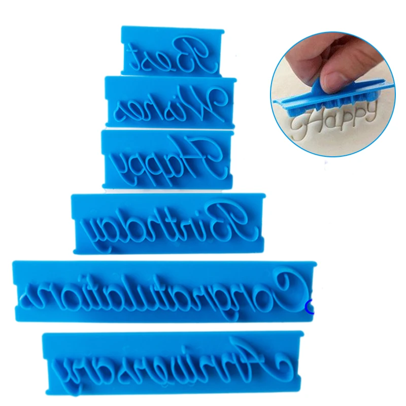 1 компл. Формы для выпечки торта буквы алфавита слова печенья пресс штамп