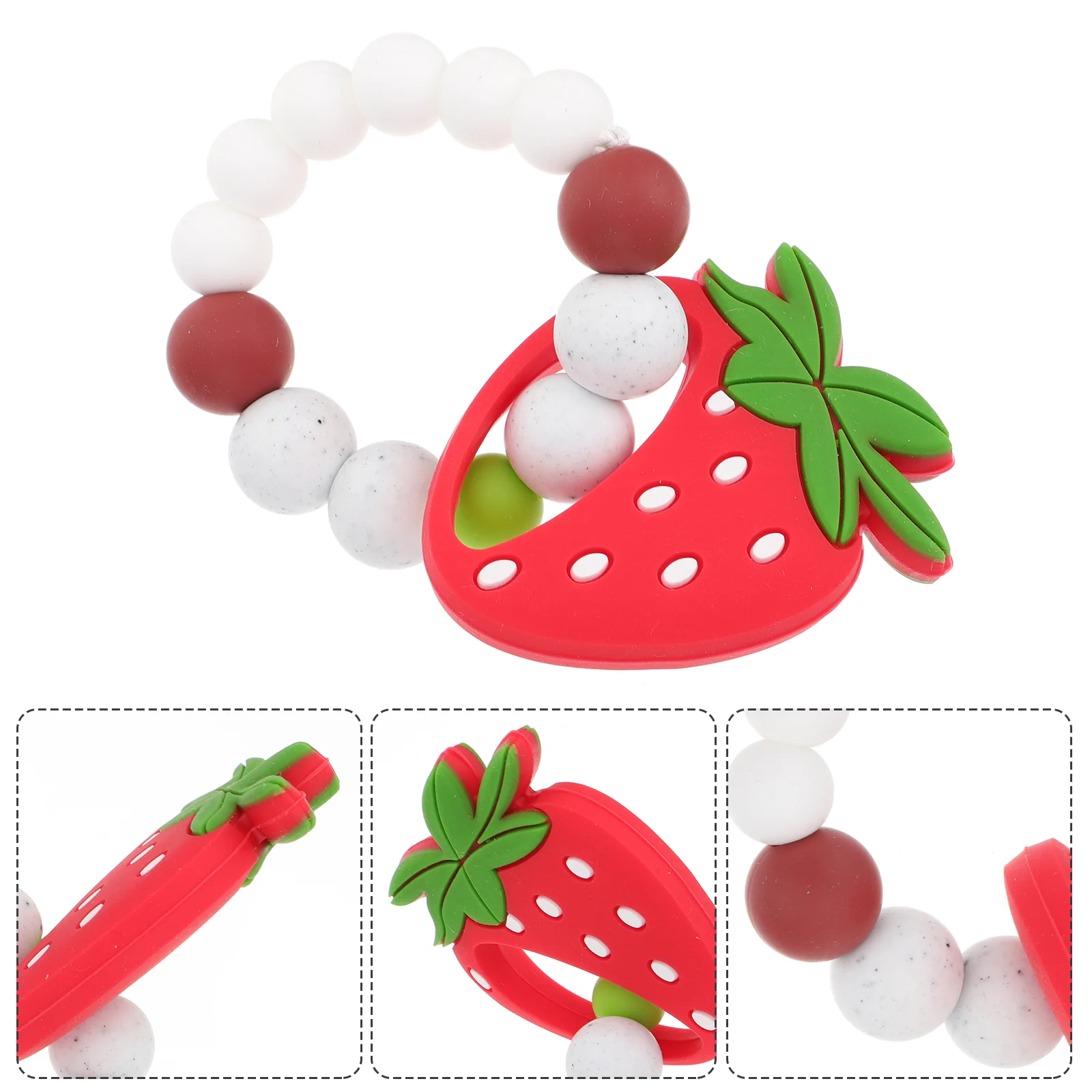 

Teething Bracelet Rings Silicone Chew Jewelry Teething Silicone Safe Chewing Toys Infant Newborn Toys Gift for Babies