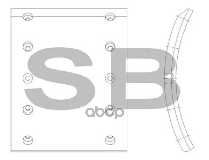 Накладка Тормозная - Кратно 4 (Цена За 1шт) Sangsin brake арт. SL162 |