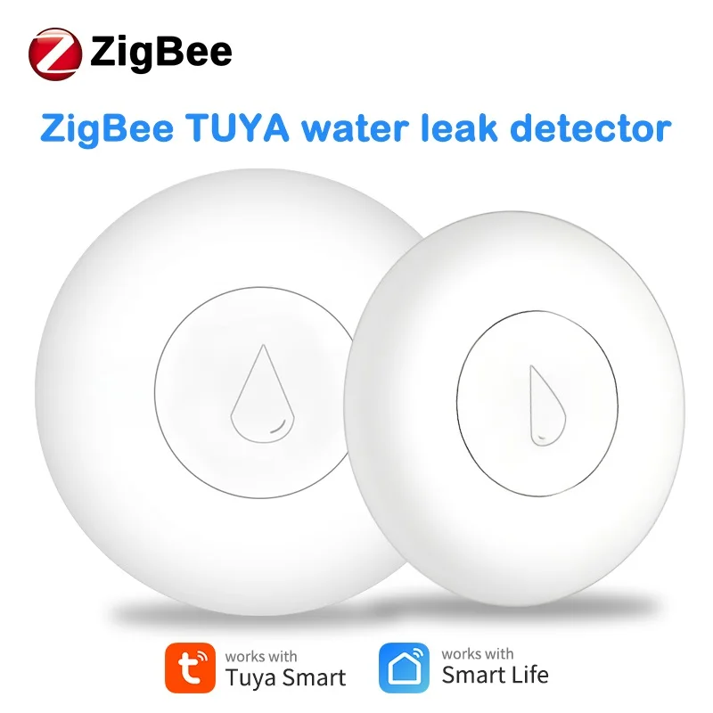 

Детектор утечки воды CoRui Tuya Zigbee, смарт-датчик для дома, работает с приложением Tuya Zigbee Gateway