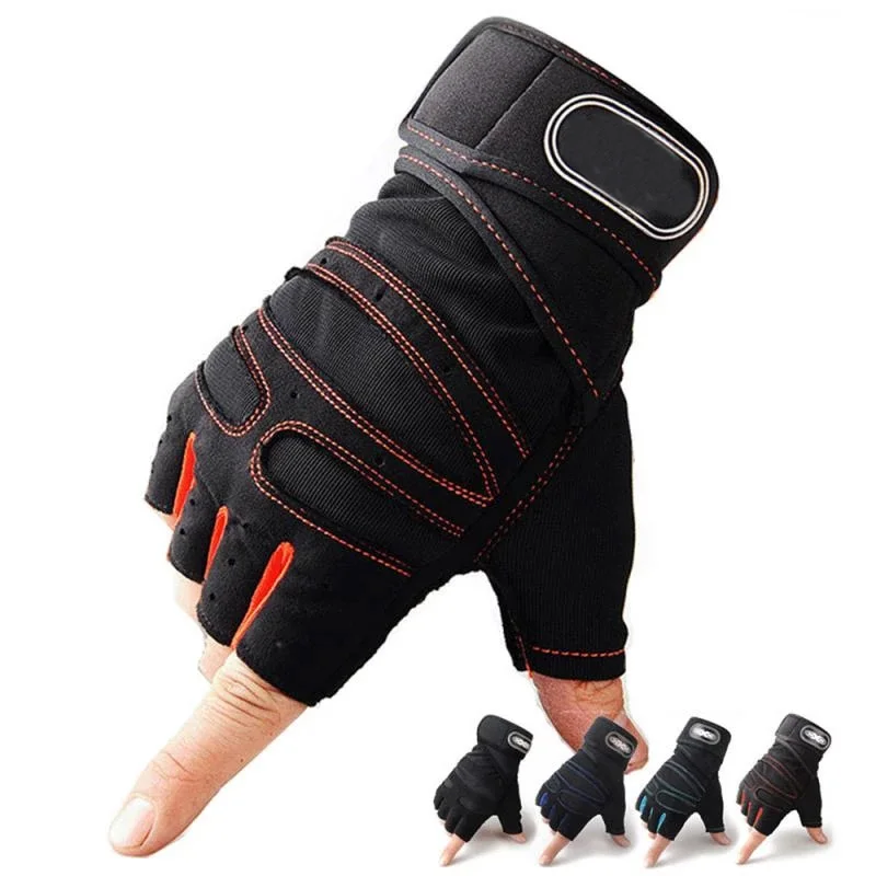 

Gym Fitness Gloves Heavyweight Training Men Women Non-Slip Bodybuilding Glove Extended Wrist Support Bicycle Cycling Gloves