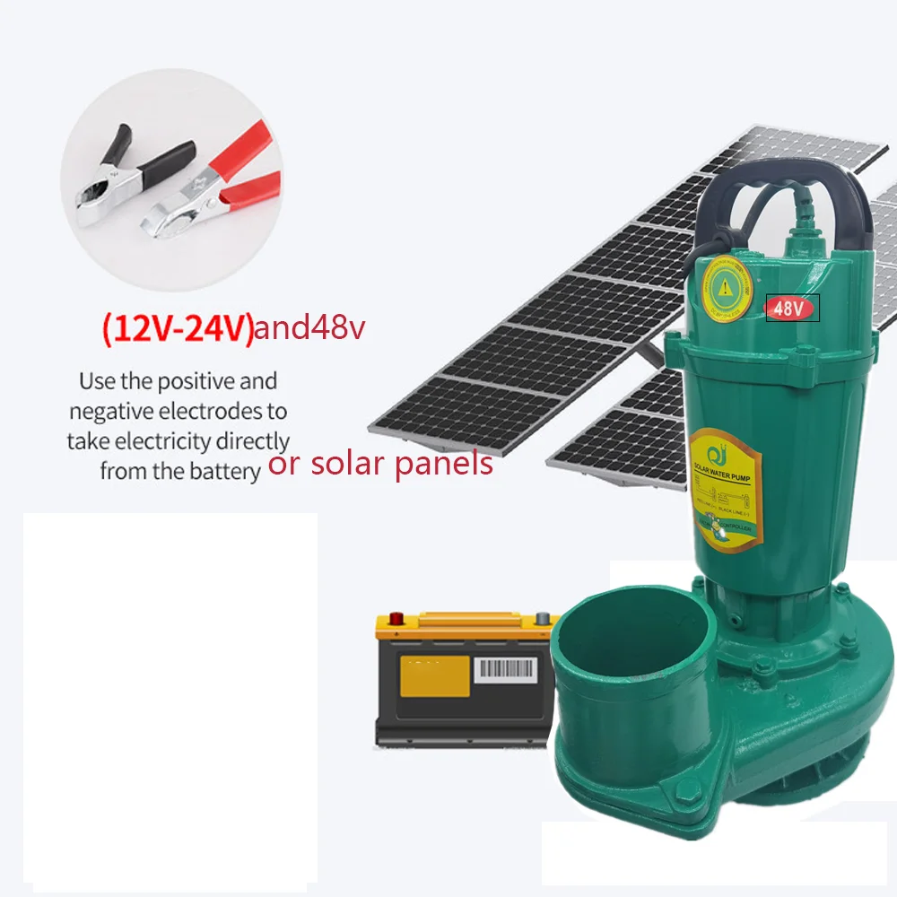 Погружной водяной насос на солнечной батарее 750 Вт 1 л.с. высокий расход 35 тонн в