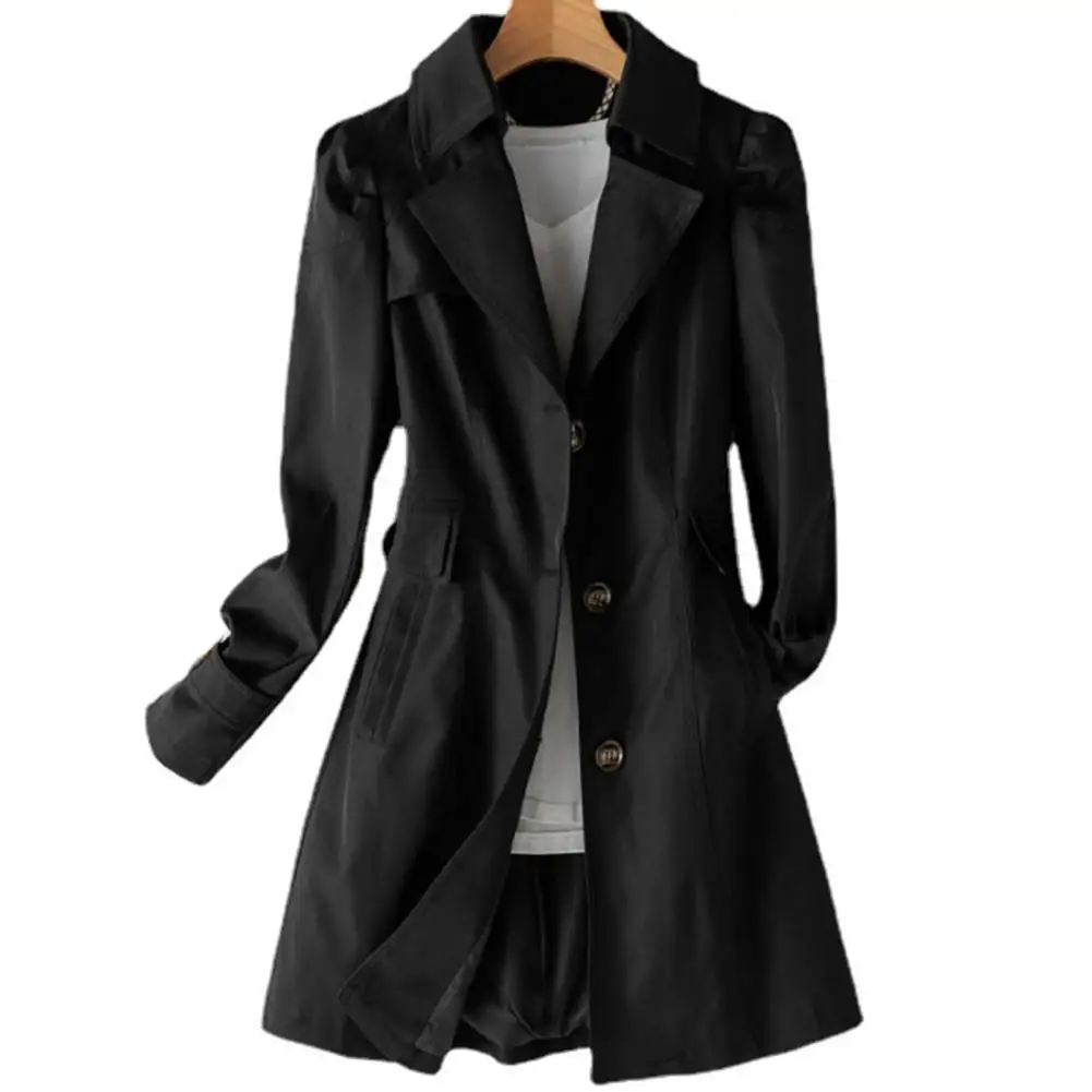 

Windbreaker Women's Medium Length Versatile 2022 Spring and Autumn New Korean Waist Jacket Trench Coat for Women Women Coat