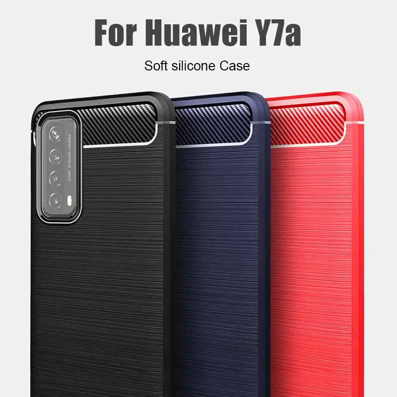 

Nonmeio Shockproof Soft Case For Huawei Y7a Phone Case Cover