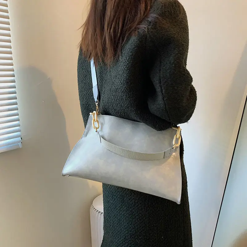 2023 New Design Handbags Women Shoulder Bag Soft Synthetic Leather Crossbody Large Capacity Fashion Female Underarm Bags