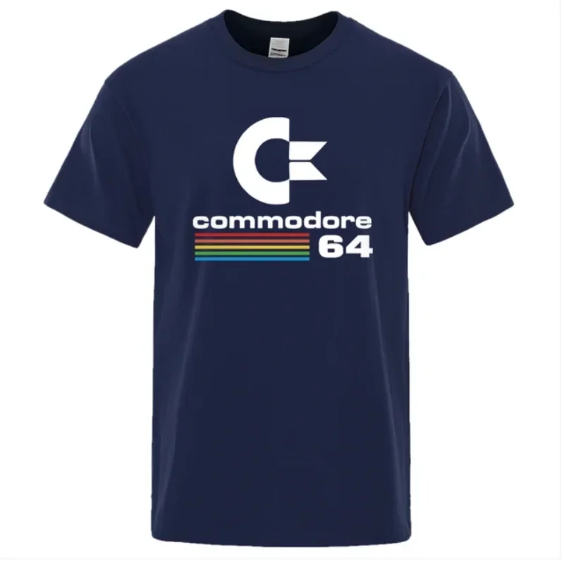 Новая модель свободных мужских футболок Summer Commore 64 с принтом, футболка C64 SID Amiga в ретро-стиле, стильный дизайн, уличная футболка с коротким рукавом из хлопка. (art.: 3920d39b85d64) - 3920d39b85d64