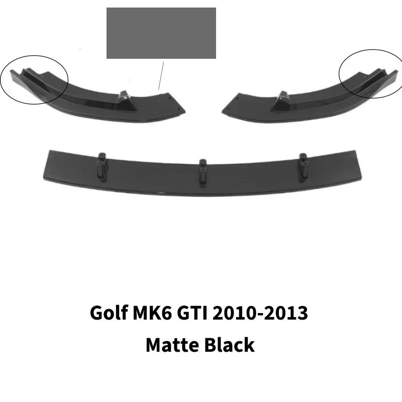 

Для VW 2010-2013 Golf6 MK6 GTI Maxton Стиль Автомобильный передний бампер Губный спойлер Сплиттер Передний бампер Губа Подбородок Спойлер Комплекты кузова Тюнинг
