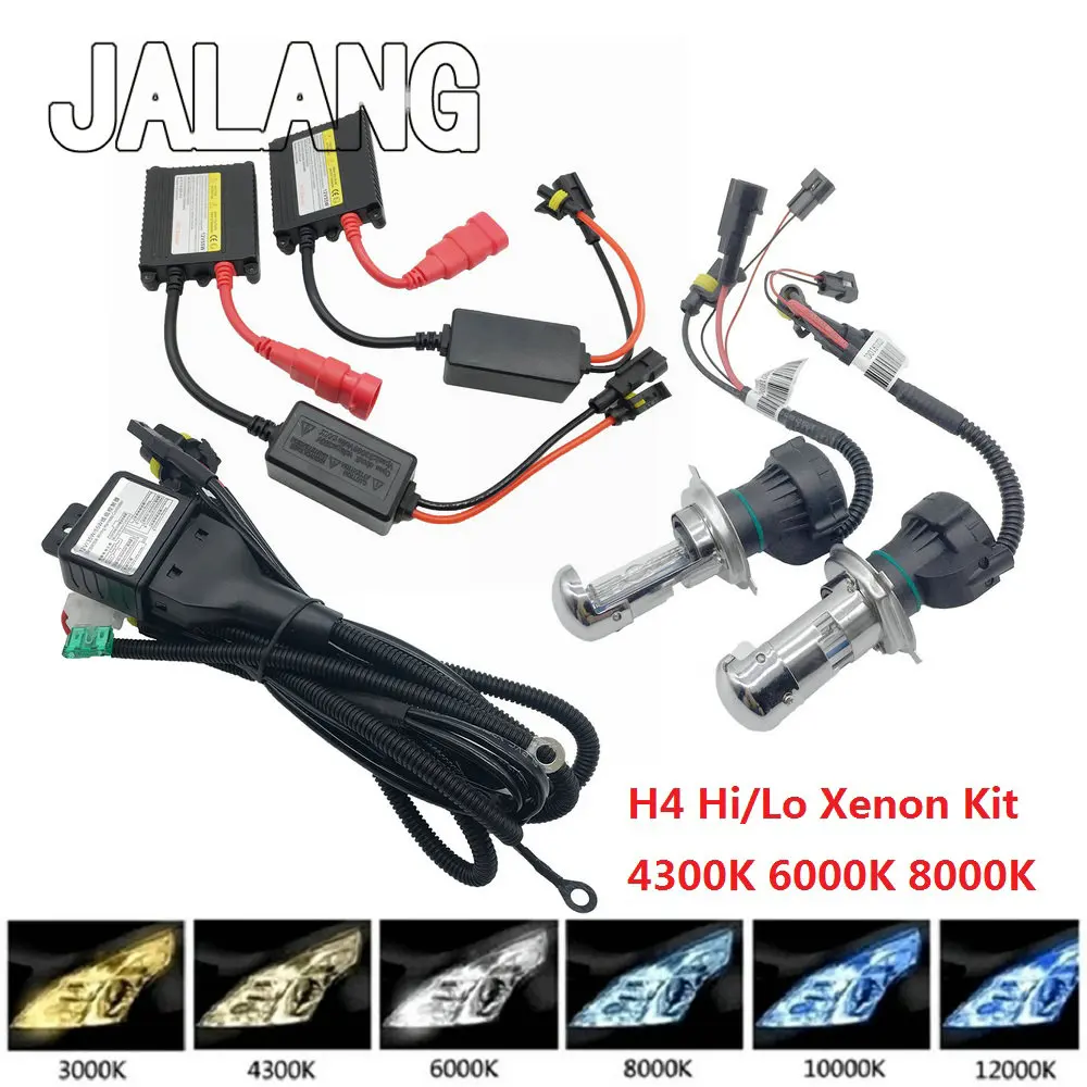 

Car Light Bulb H4 Headlight Xenon Kit Xeon Replacement 12V 55W H4 Bixenon Bi-Xenon Hi/Lo Headlamp Ballast Unit 4300K 6000K 8000K