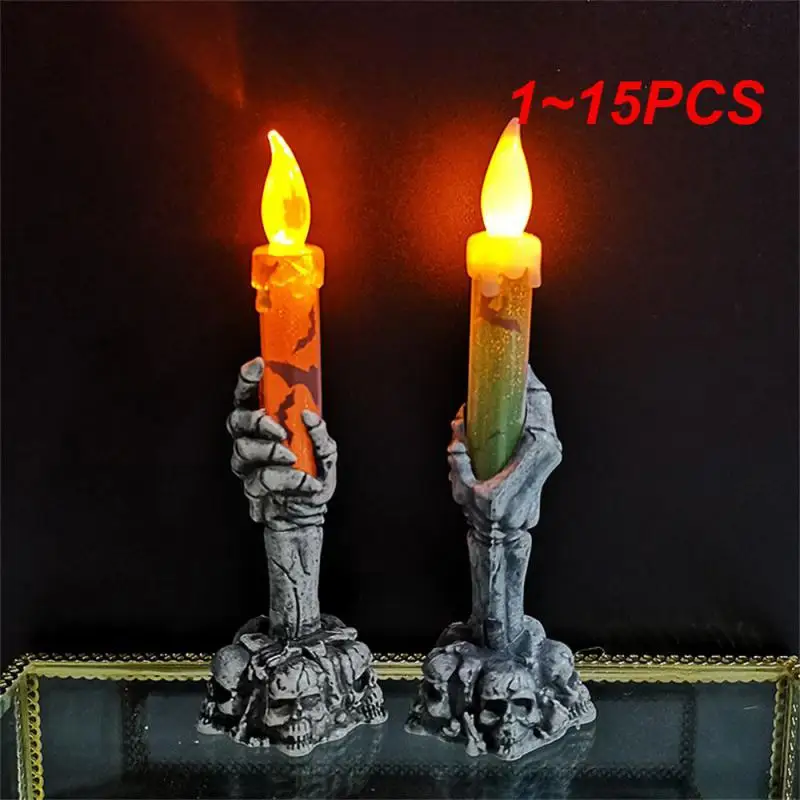 

1~15PCS Halloween Skeletons Ghost Party Candles Pumpkin Party Happy Halloween Party Home Decorations
