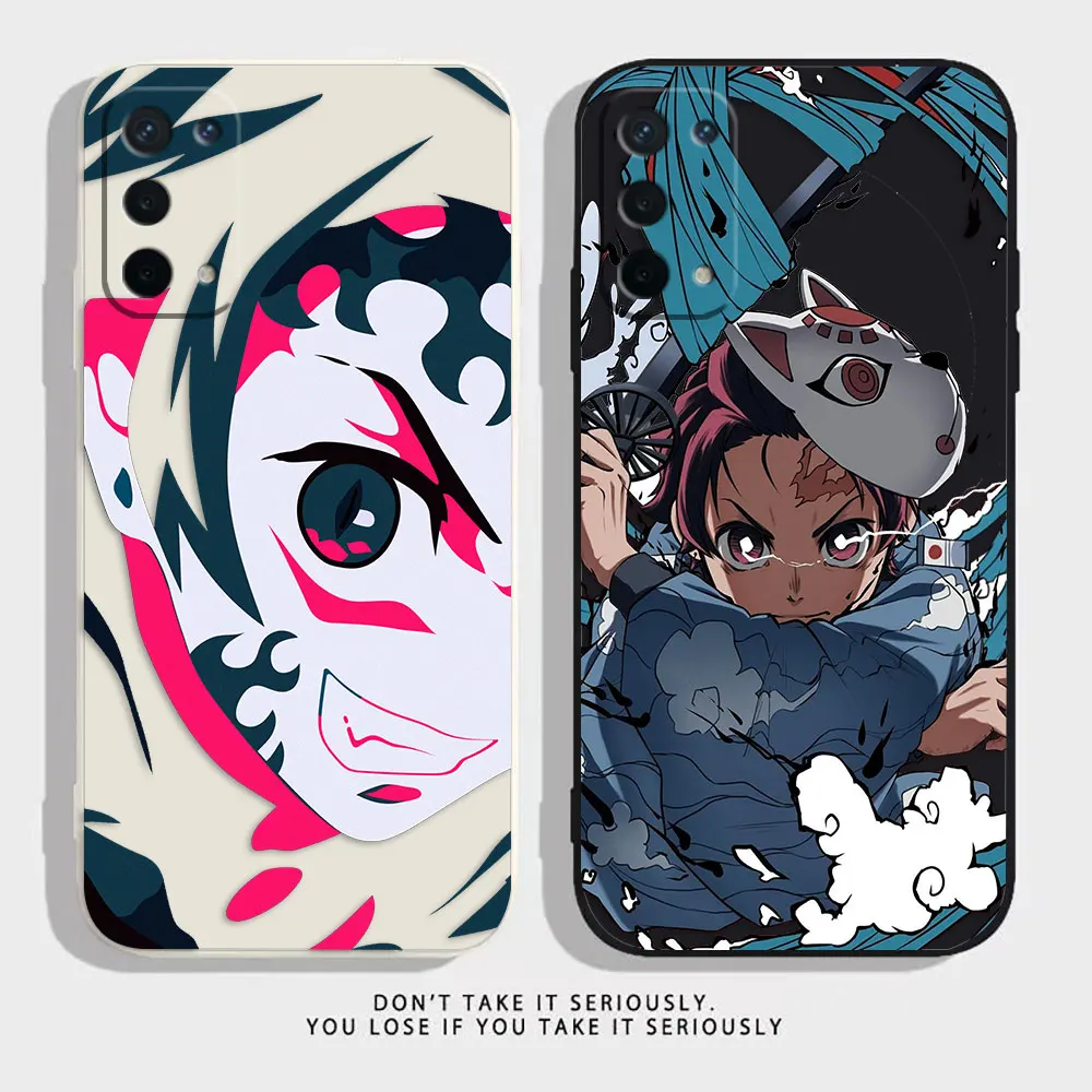 

Tanjiro Mange Art Phone Case For OPPO A52 A54 A55 A57 A59 A72 A73 AA74 A91 A93 A92S A93S A94 A95 A96 A97 4G 5G A15 Case Funda