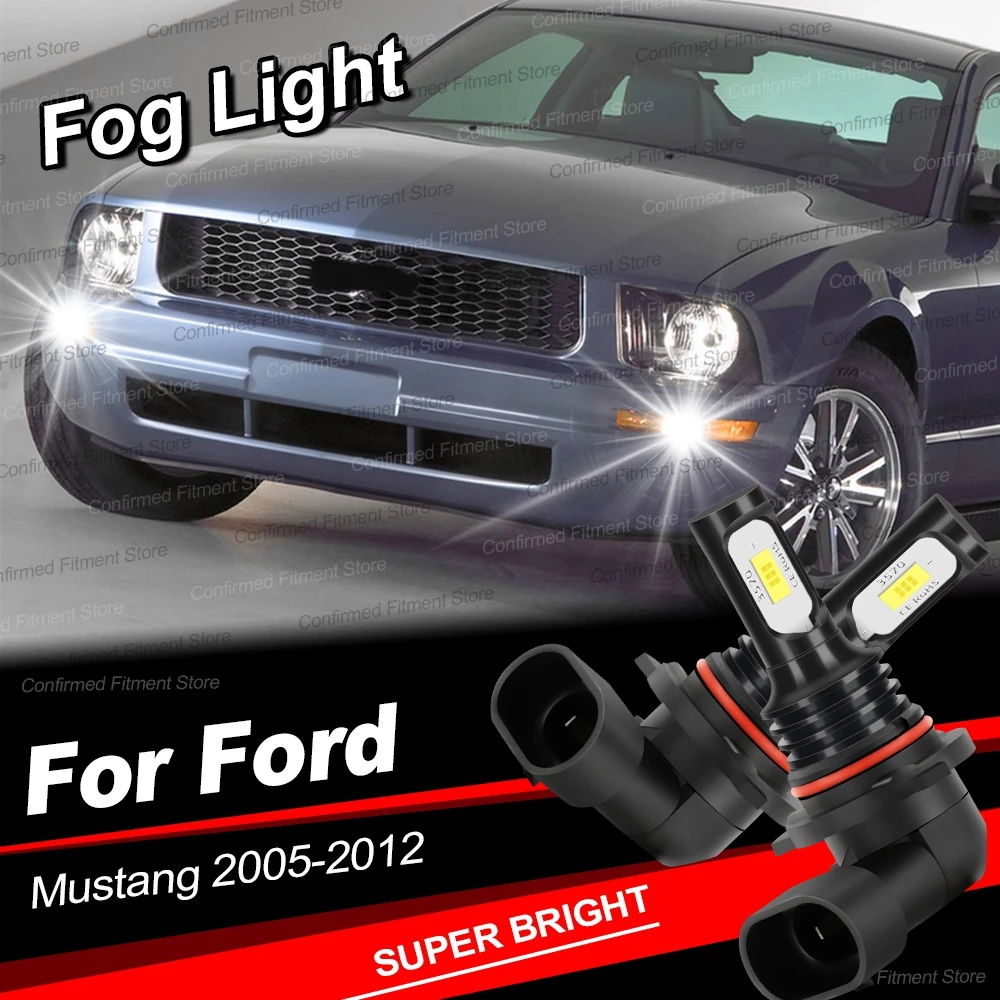 

22000LM Лампы CSP CHip Canbus 9145 H10 Светодиодные передние противотуманные фары для Ford Mustang 2005 2006 2007 2008 2009 2010 2011 2012