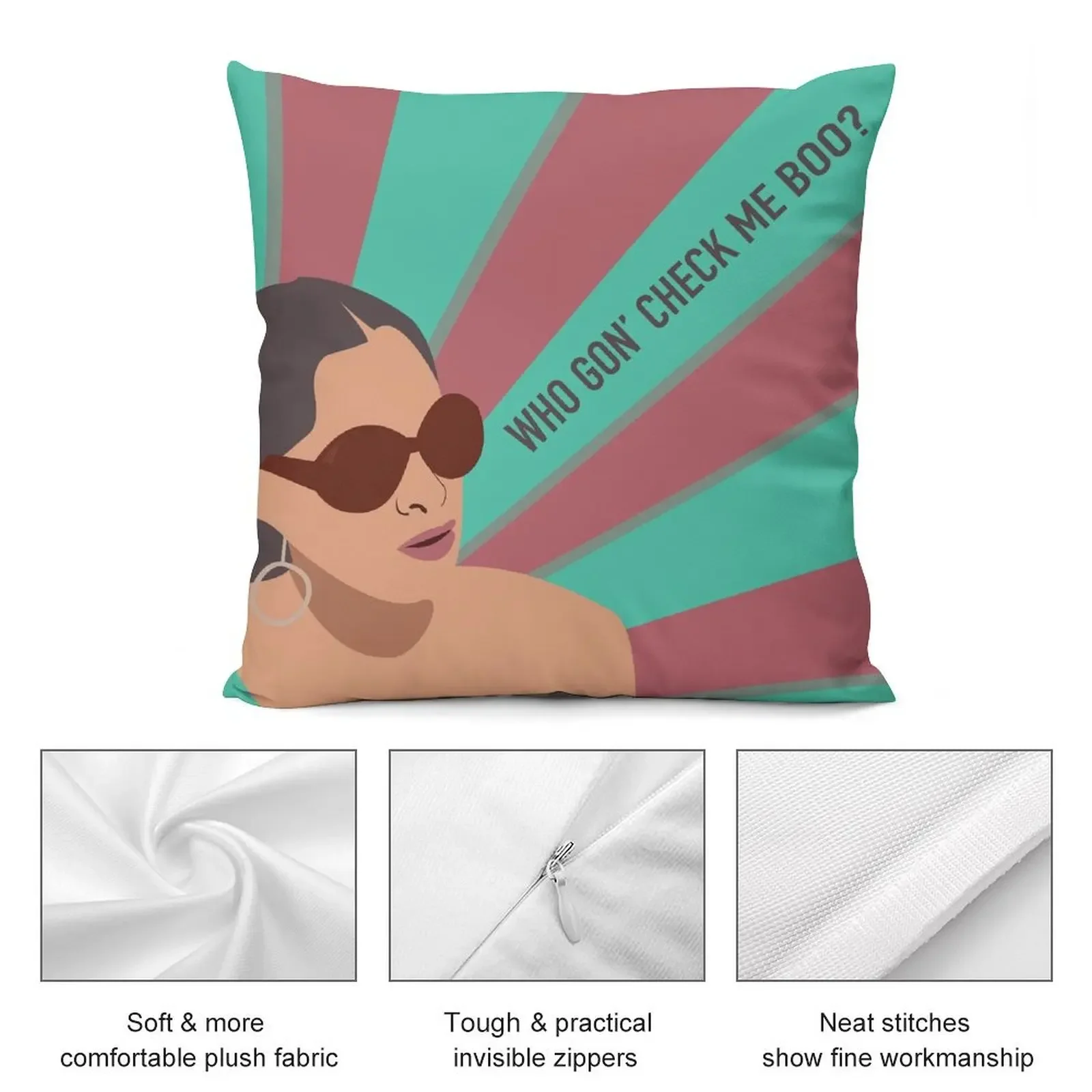 Sheree Whitfield - Who Gon' Check Me Boo? Декоративная подушка Мраморный чехол для подушки сна