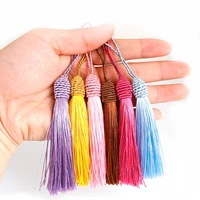 612pcs hanging rope silk fringe sewing bang tassels ornament decoration with loops jewelry making bookmarks diy craft accessory