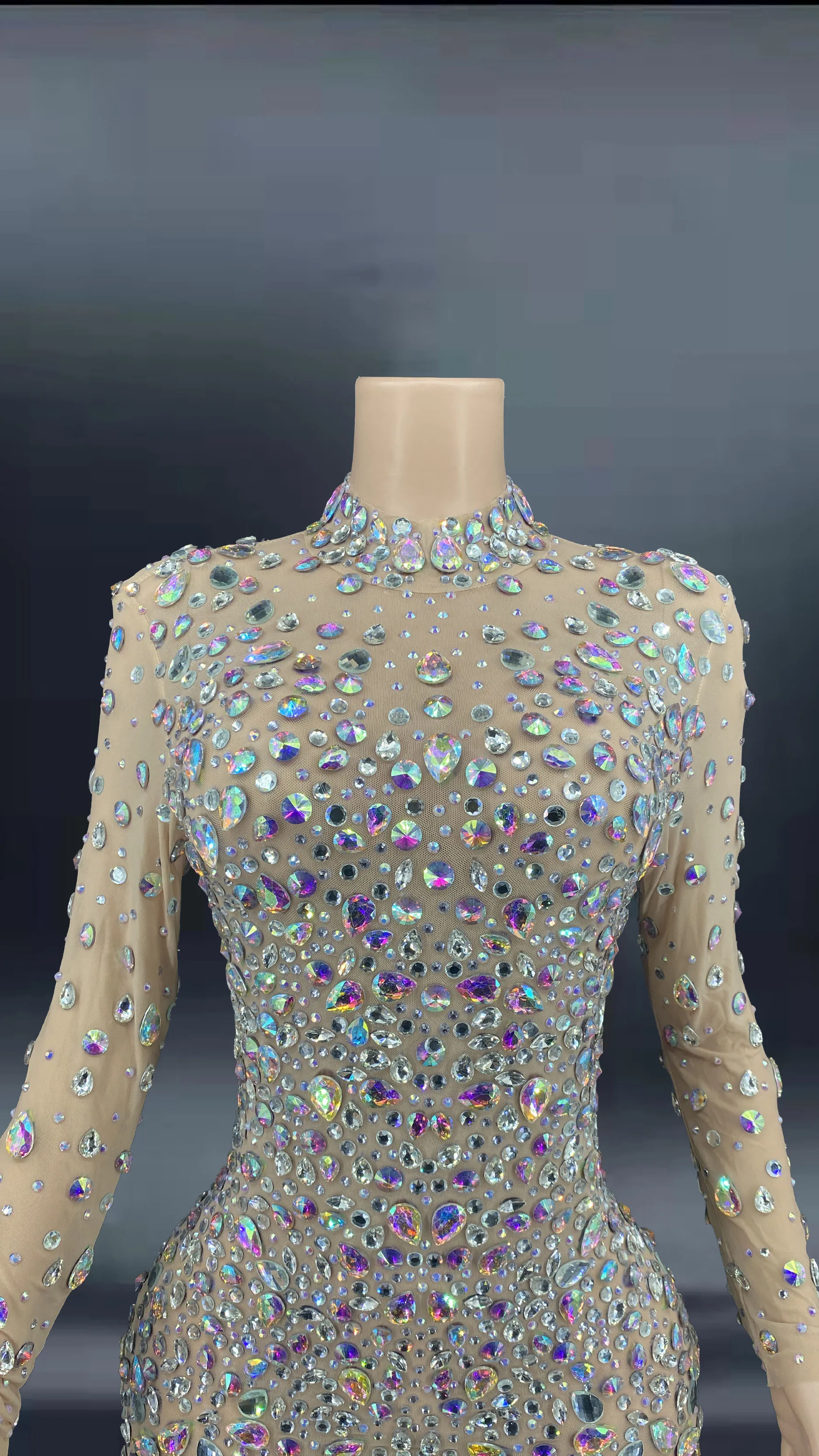 Цветастый комбинезон AB Стразы для представлений дня рождения