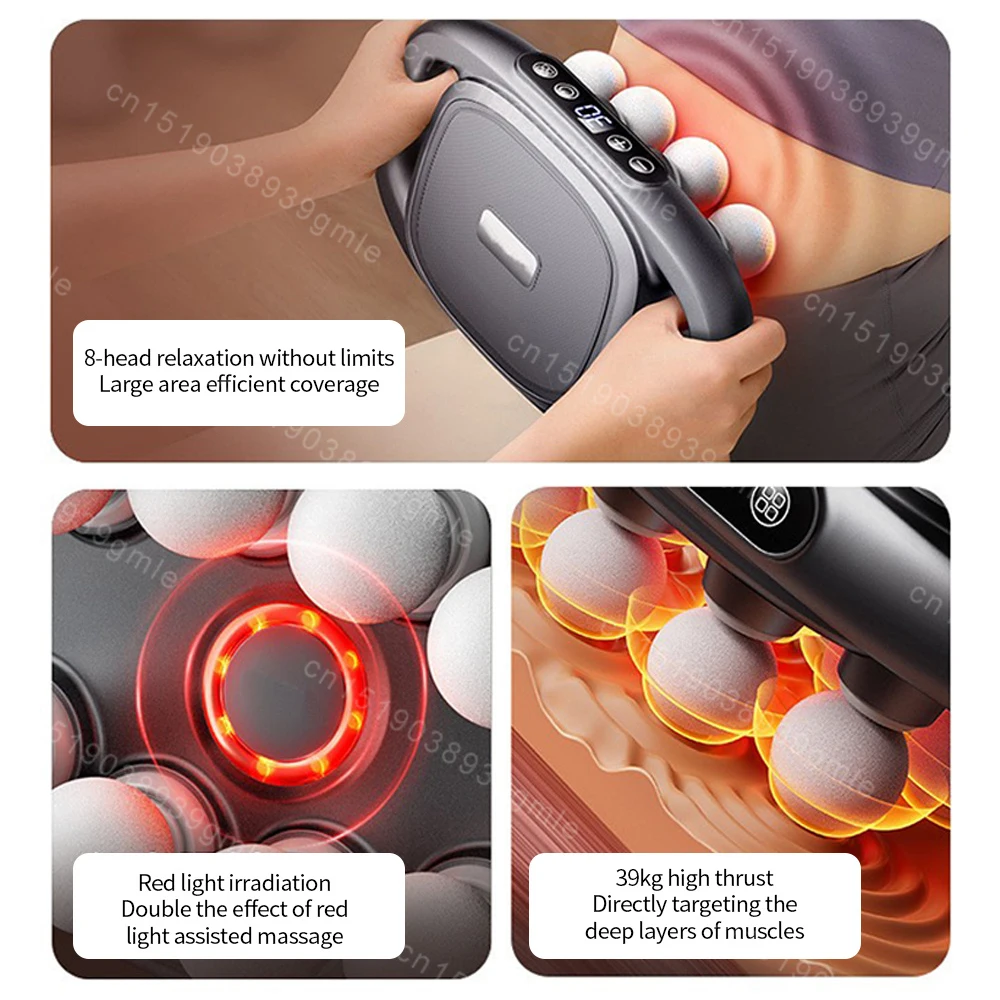 Пистолет для фасции массажер мышц высокочастотная вибрация спины талии восемь