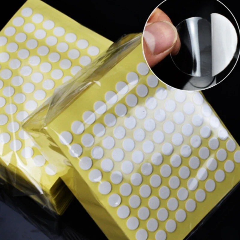 Прочная клейкая лента для фотографий белые прозрачные Круглые двухсторонние