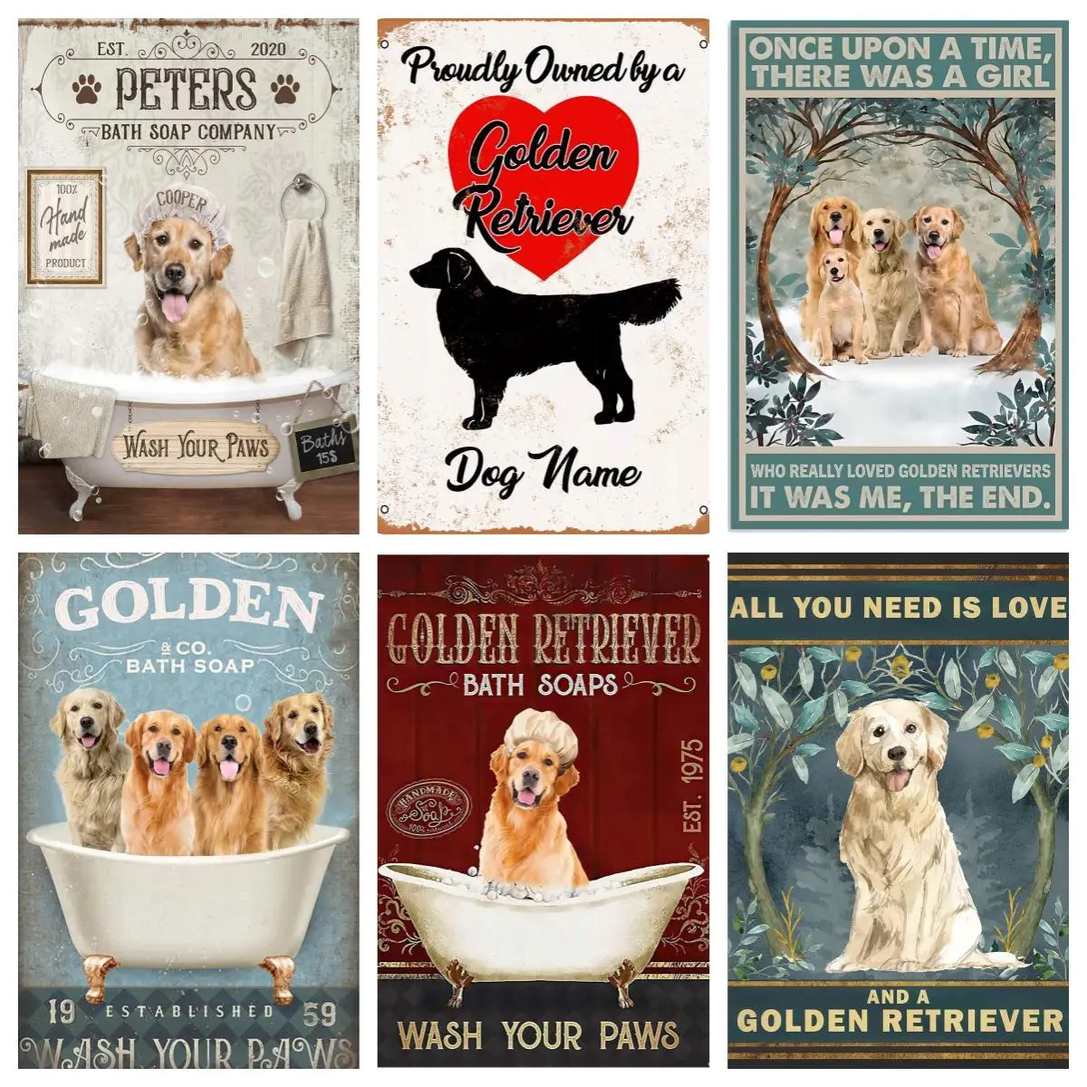 Золотистый ретривер лучшая Пицца в городе винтажная Веселая собака