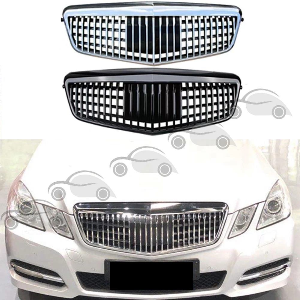 

Front Racing Facelift Bumper Grill Upper Grille Cover For Mercedes-Benz W212 E-Class 2009-2013 Maybach Style