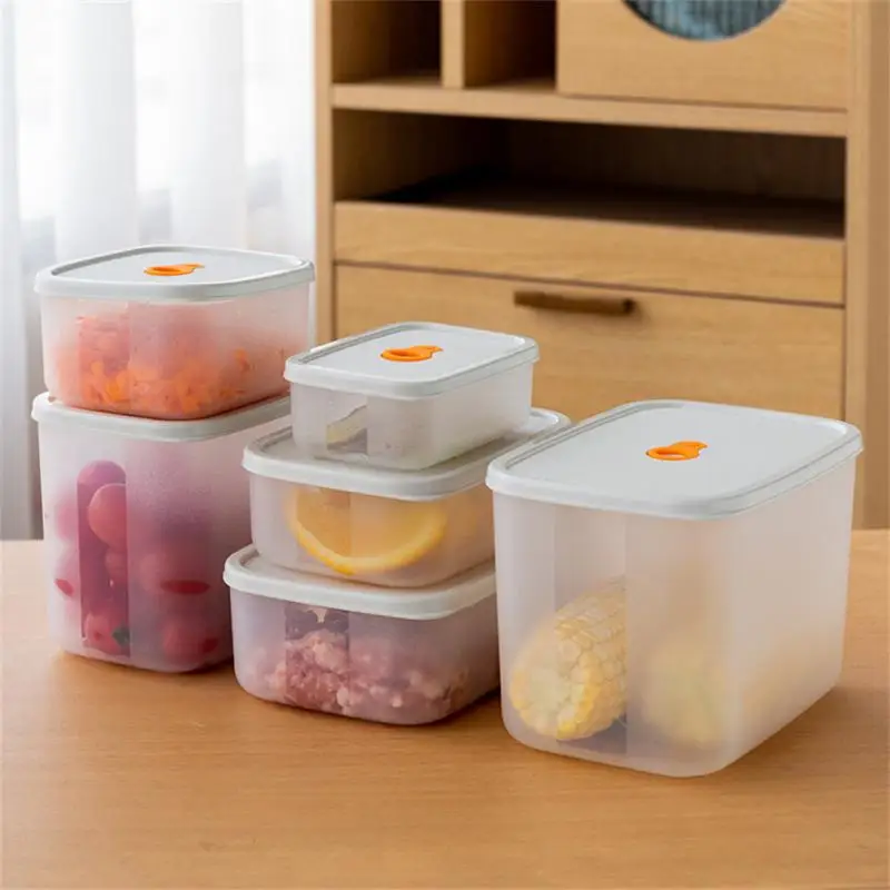 

Multi-style Sealed Food Container For Storing Heating Freezing And Serving Plastic Fresh-keeping Box Kitchen Storage Accessories