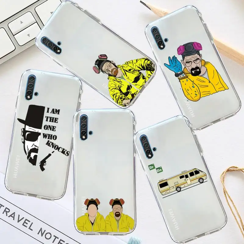 

Breaking Bad tv show Phone Case Transparent for Huawei honor P mate Y 30 40 20 50 8 70 10 9 a i x c pro lite prime smart