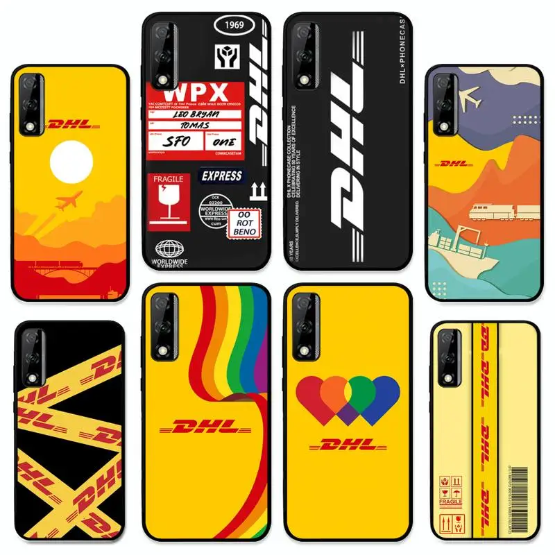 

DHL Hot Express 50th Anniversary Edition Phone Case for Huawei Y 6 9 7 5 8s prime 2019 2018 enjoy 7 plus